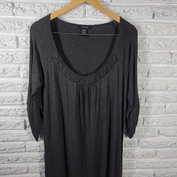 Spense Womens Dress Extra Large 3/4 Sleeve Muted Black Dark Gray BLA105E - Picture 4 of 10